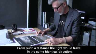 Thorimbert has a photograph
in his studio, - American Moon