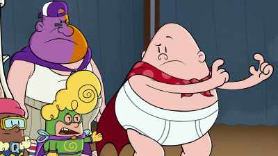 -Those are fingers, not a camera.
-Oh, no! - The Epic Tales of Captain Underpants