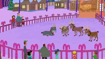Those are just mules
with fake antlers. - Tom and Jerry Snowman's Land