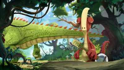 Those aren't my lyrics!
This song is about friendship! - Gigantosaurus