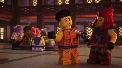 Those cufflinks have the same design
that was on the wall from where - LEGO Ninjago: Dragons Rising