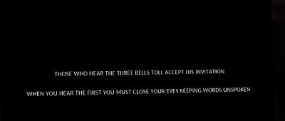 "Those who hear
the three bells toll - Slender Man