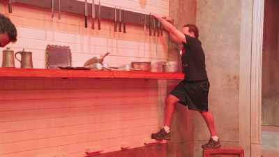 Those knives aren't real, - Floor Is Lava