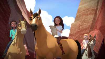 Those letters must mean something, - Spirit: Riding Free