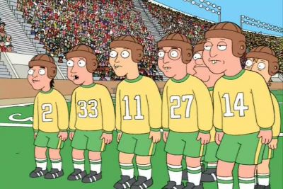 Those men are tremendous
in stature. - Family Guy