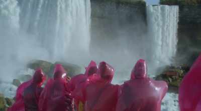 ...those red ponchos
are put to good use. - World's Most Scenic River Journeys