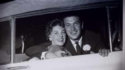 Though he does stop short
of joining the newlyweds - Rock Hudson: All That Heaven Allowed