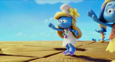 Threading that rivalry
between Hefty and Brainy. - Smurfs: The Lost Village
