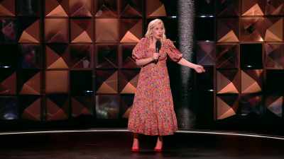 Three hours later, door slams,
Carol's gone, and it's on my bed again. - Backstage with Katherine Ryan