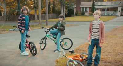 - Three middle school
boys riding their bikes - Spirit of Friendship