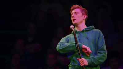 Three of them stand
leaning against the wall - James Acaster: Hecklers Welcome