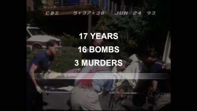 Three people have been killed,
another 23 injured. - Unabomber: In His Own Words