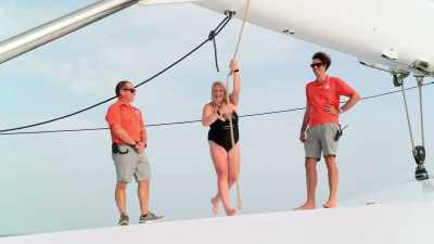 - Three...
- Two, one! - Below Deck Sailing Yacht