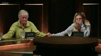 Three votes for Shelbe
and one for Rachel. - The Traitors