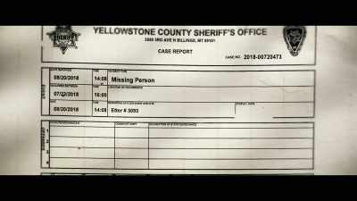 Three weeks after searching,
my mom filed a missing persons - Murder in Big Horn