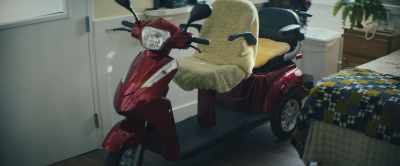 Three wheels, 43
miles per charge, - Thelma