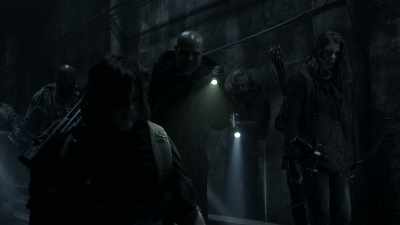 Throats slashed so deep it
almost severed his head. - The Walking Dead: Origins