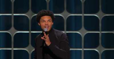 -[throaty clicking vocalizations]
-[laughter] - Trevor Noah: I Wish You Would