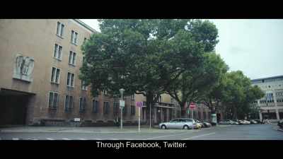 Through Facebook, Twitter. - City of Ghosts