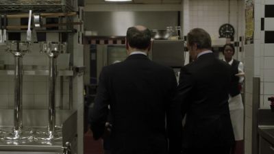 Through here,
just down the stairs. - Homeland