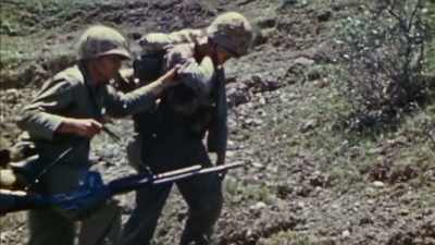 Through May, nearly
14,000 troops are pulled back - The Pacific War in Color