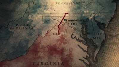 Through northern Virginia, - Abraham Lincoln