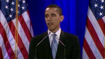 Throughout the first year
of this campaign, - Obama: In Pursuit of a More Perfect Union