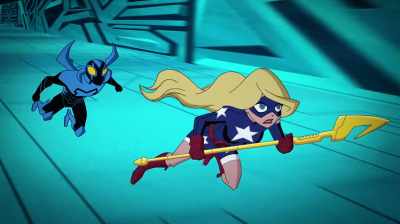 Throw down your weapons
or get ready to fight! - Justice League Action