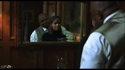 Throw it on the mirrorThis is what she sees nowA distorted image of herself Who are you in all thisI'm the mirror You are the mirrorIf I'm the mirror and she's the imagethen who are youI can see both of youso I'm GodOr just an overworked hospital - Gothika