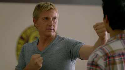 ♪ Throw some perm
on your attitude ♪ - Cobra Kai