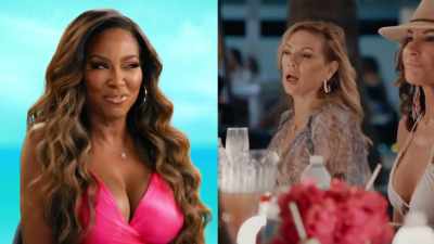 - Thrusting her chest out.
Thrusting and thrusting. - The Real Housewives Ultimate Girls Trip