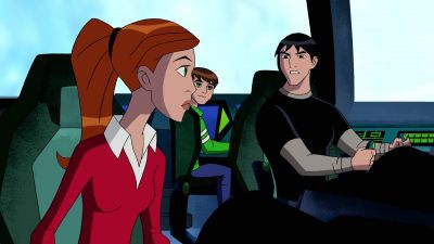 [ THUD, ALL GRUNT ]
Gwen: YOU HIT SOMETHING? - Ben 10: Ultimate Alien