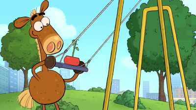 - [thud] - It's Pony