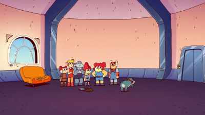 -[thuds]
-[barking] - ThunderCats Roar
