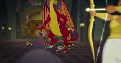 -(thuds)
-(groans) - Legend of the Three Caballeros