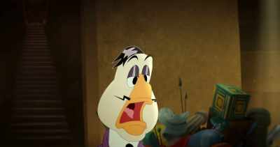 -(thuds)
-(groans) - Legend of the Three Caballeros