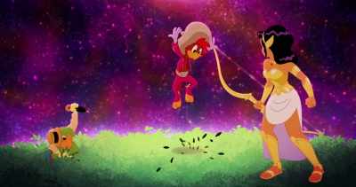 -(thuds)
-(rustles) - Legend of the Three Caballeros