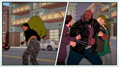[thug shrieks] - Your Friendly Neighborhood Spider-Man