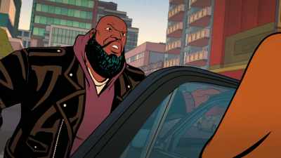 [thugs chatter] - Your Friendly Neighborhood Spider-Man