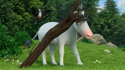 (thumping)
(exclamations) - Zog and the Flying Doctors