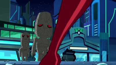 - (THUMPING)
- (GASPS) - Justice League Action