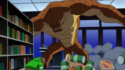 [ THUMPING ]
- Humongousaur: HUMONGOUSAUR! - Ben 10: Ultimate Alien