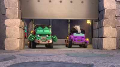 [thunder crashes] - Mighty Monsterwheelies