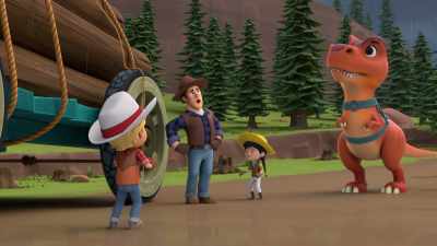 [thunder crashing] - Dino Ranch