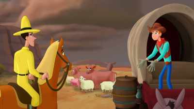 (thunder rumbling)
(animals chattering) - Curious George: Go West, Go Wild