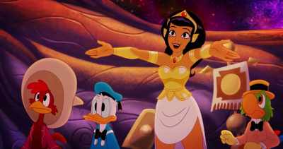 -(thunder rumbling)
-(eagle screaming) - Legend of the Three Caballeros