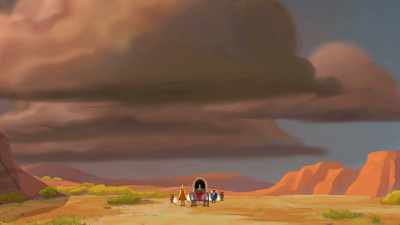(thunder rumbling) - Curious George: Go West, Go Wild
