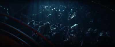 -(THUNDERING FOOTSTEPS ABOVE)
-(PRIMAL SHRIEKING) - A Quiet Place: Day One