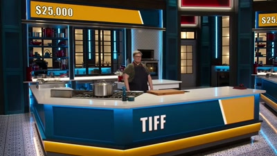 Tiff, you made the lowest bid,
so it means you get the Save Box. - Cook at all Costs