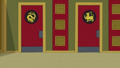 (tiger growling,
Cleveland screaming) - The Cleveland Show